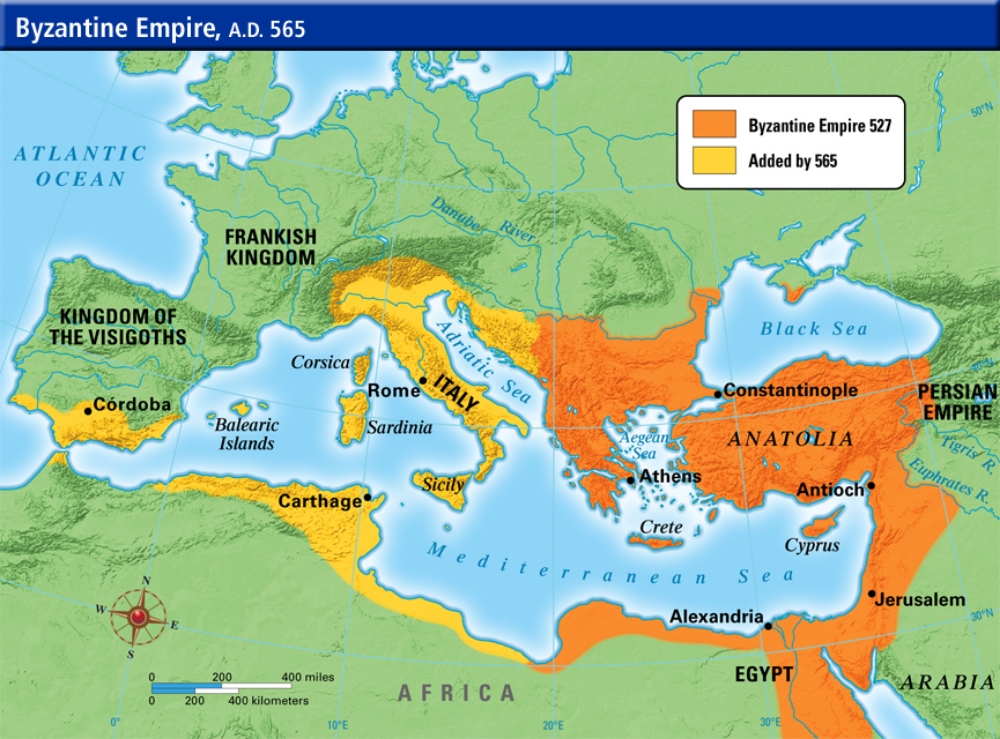 empire byzantine geography history